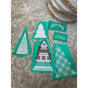 CHALK COUTURE CHRISTMAS RETIRED TREE CUTOUT TRANSFERS - GENTLY USED‎